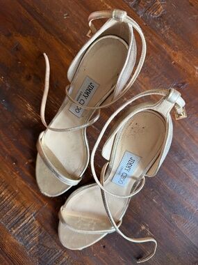 Gold Jimmy Choo Heels